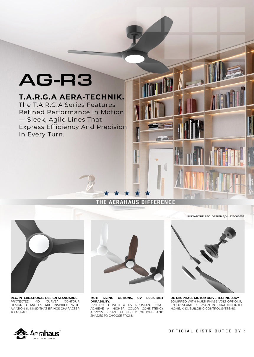 AG-R3 Aerahaus Technik DC Ceiling Fan