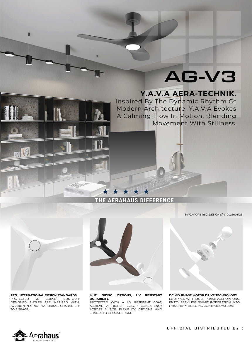 AG-V3 Aerahaus Technik DC Ceiling Fan