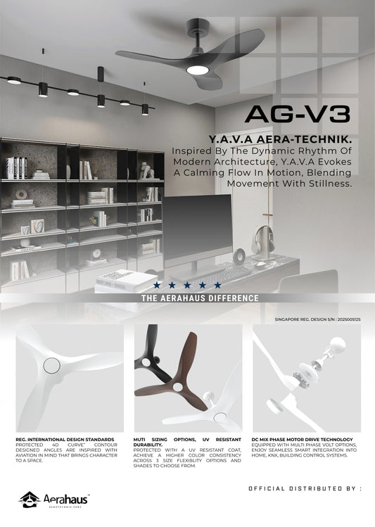 AG-V3 Aerahaus Technik DC Ceiling Fan