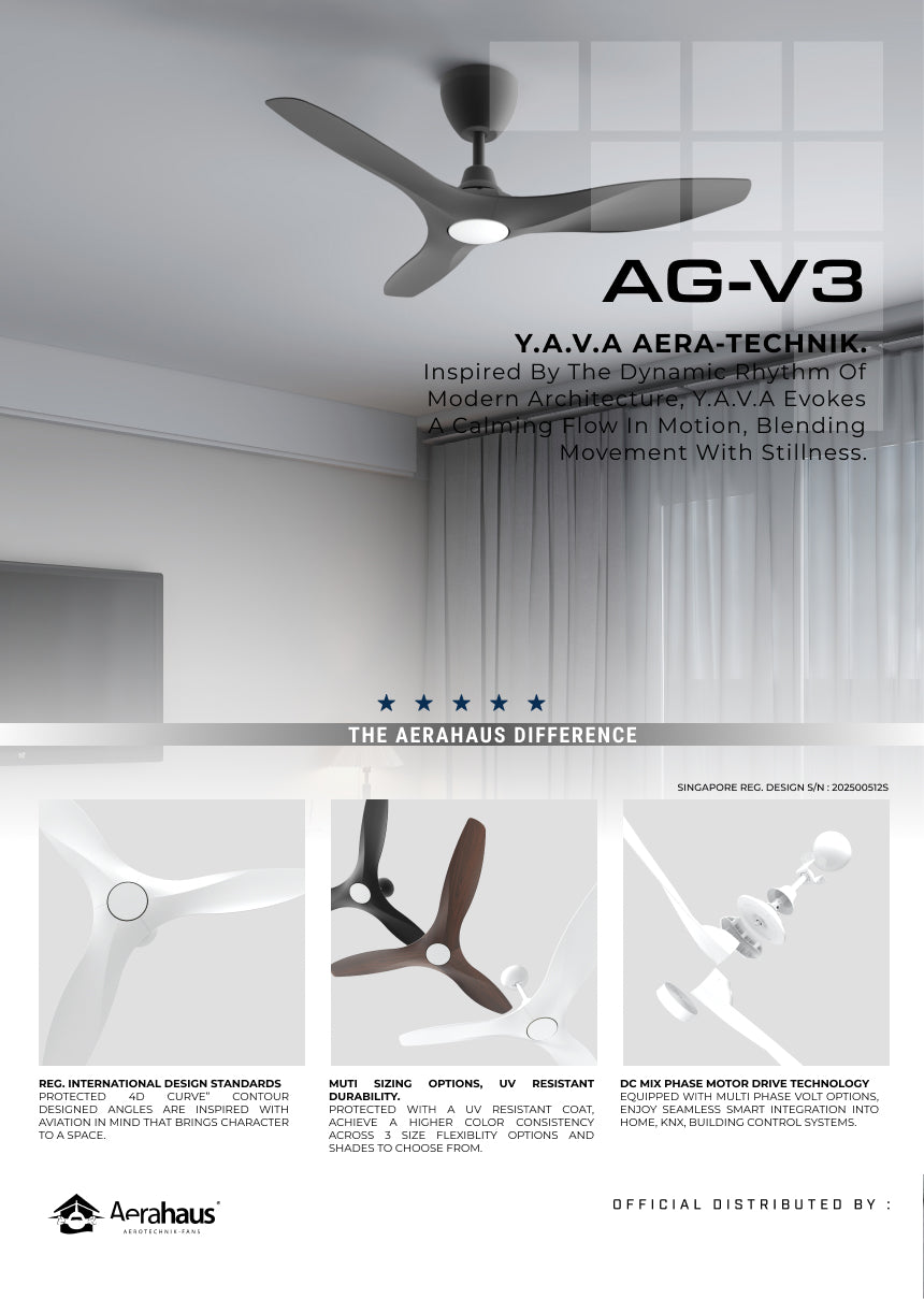 AG-V3 Aerahaus Technik DC Ceiling Fan