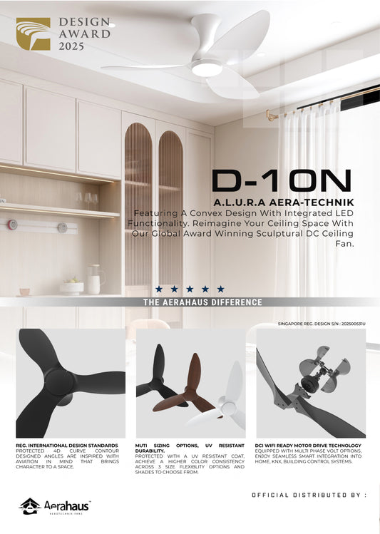 D-10N Aerahaus Technik DC Ceiling Fan