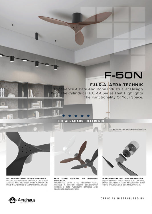 F-50N Aerahaus Technik DC Ceiling Fan