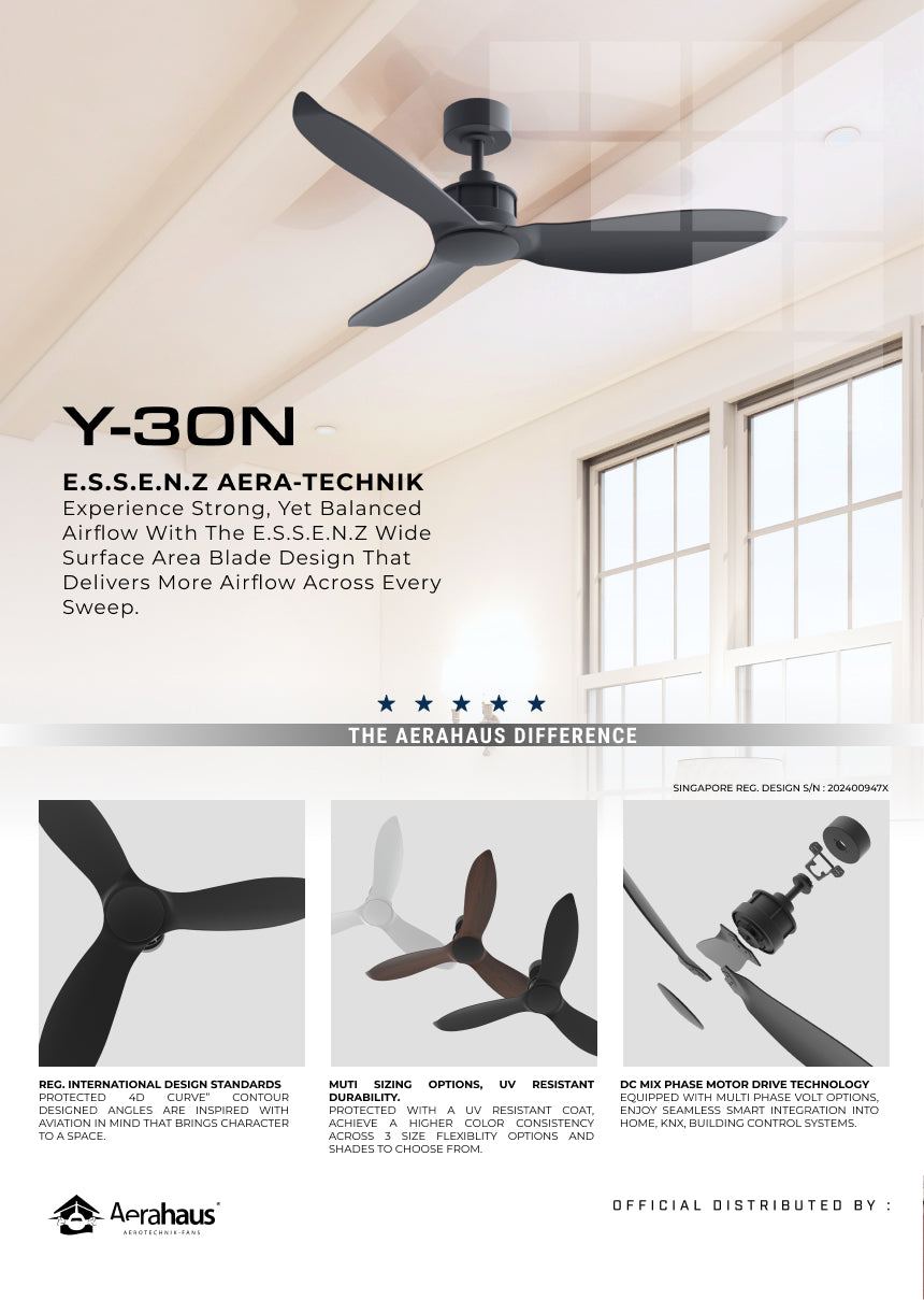 Y-30N Aerahaus Technik DC Ceiling Fan