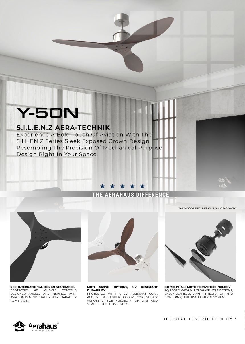 Y-50N Aerahaus Technik DC Ceiling Fan